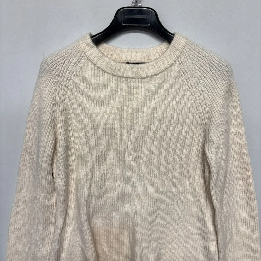 Quince Women Mongolian Cashmere Fisherman Crewneck Sweater Medium FA24 C131 -9
